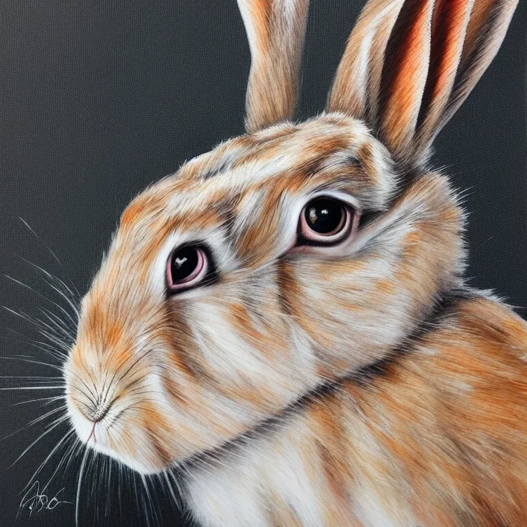 rabbit portrait