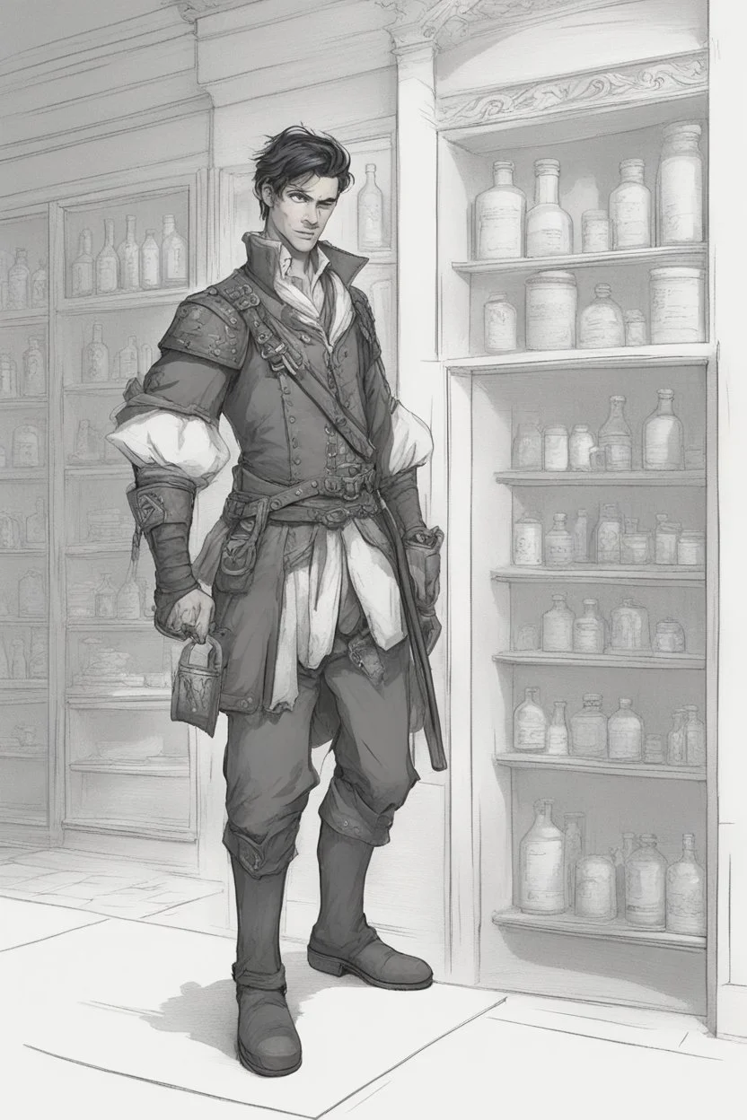 Male human apothecary adventurer