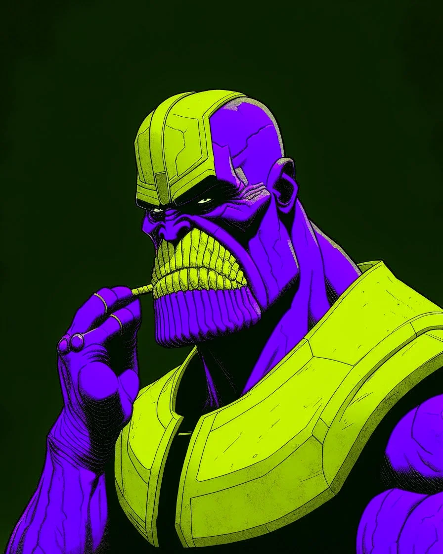 thanos smoking