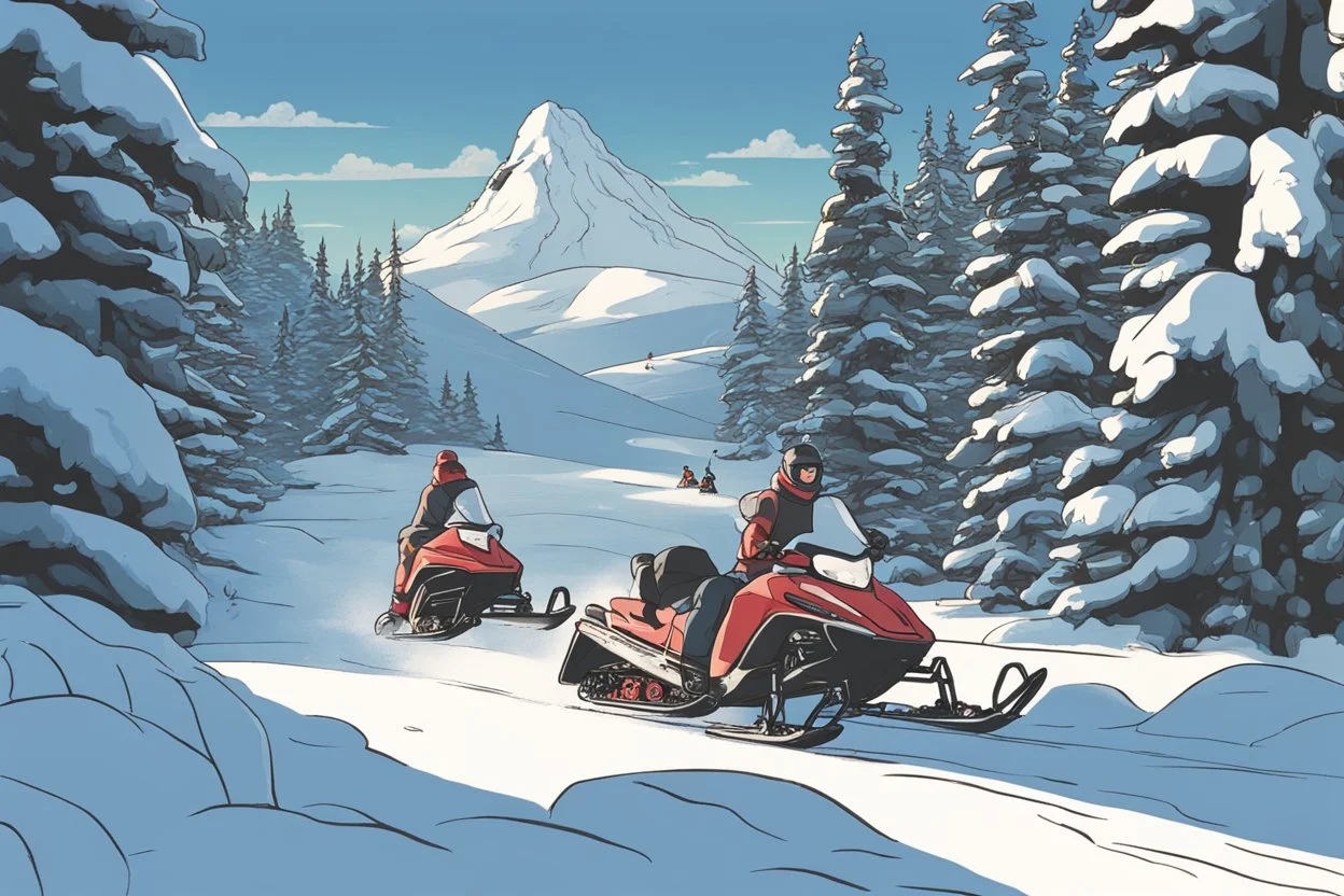 Studio Ghibli Snowmobile adventure, Alberta