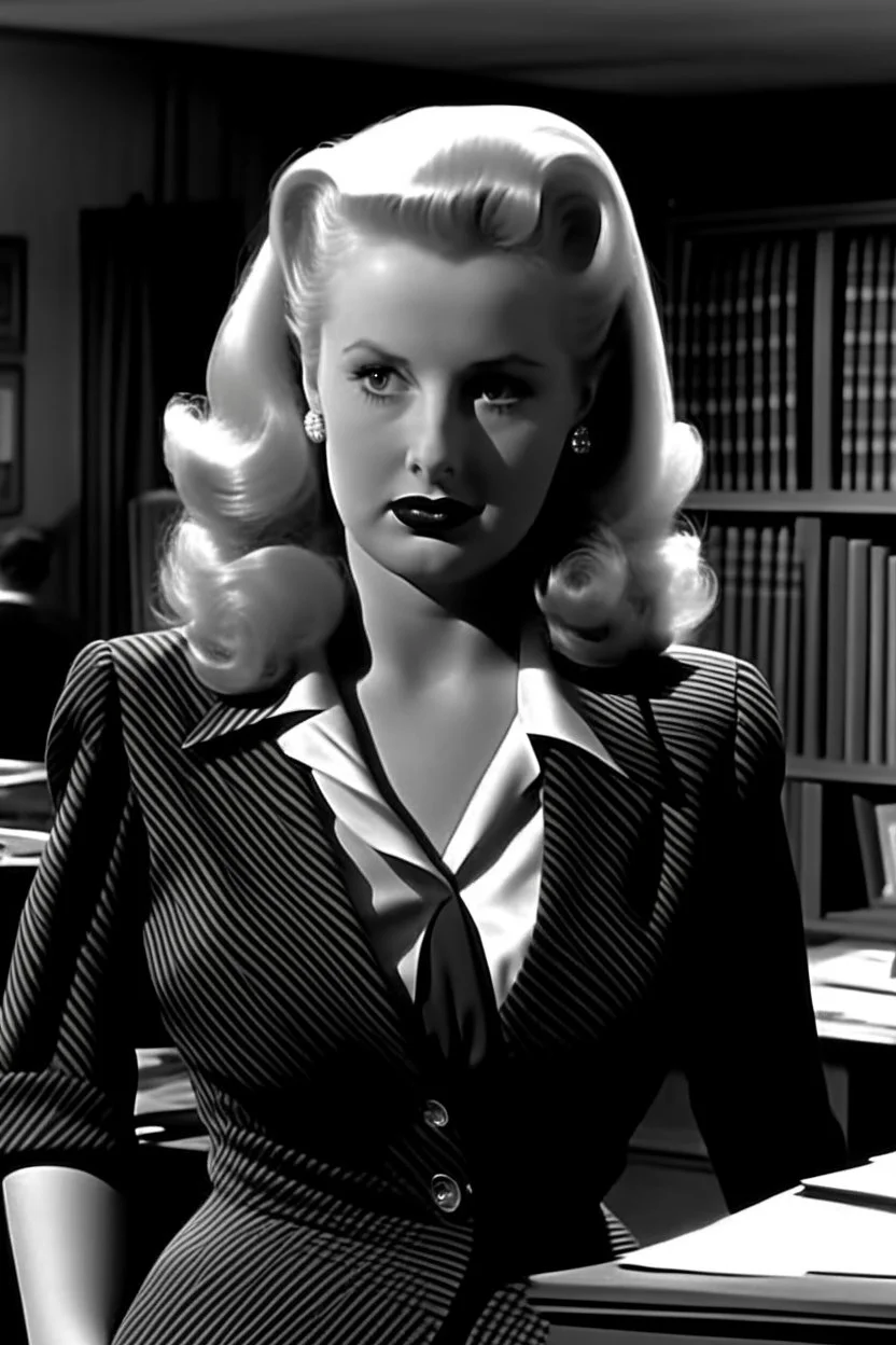 A blonde with dangerous curves arrives in Philip Marlowe's office