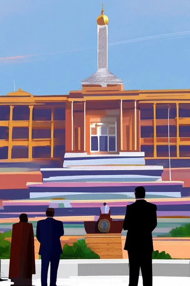 A huge regional capitol building