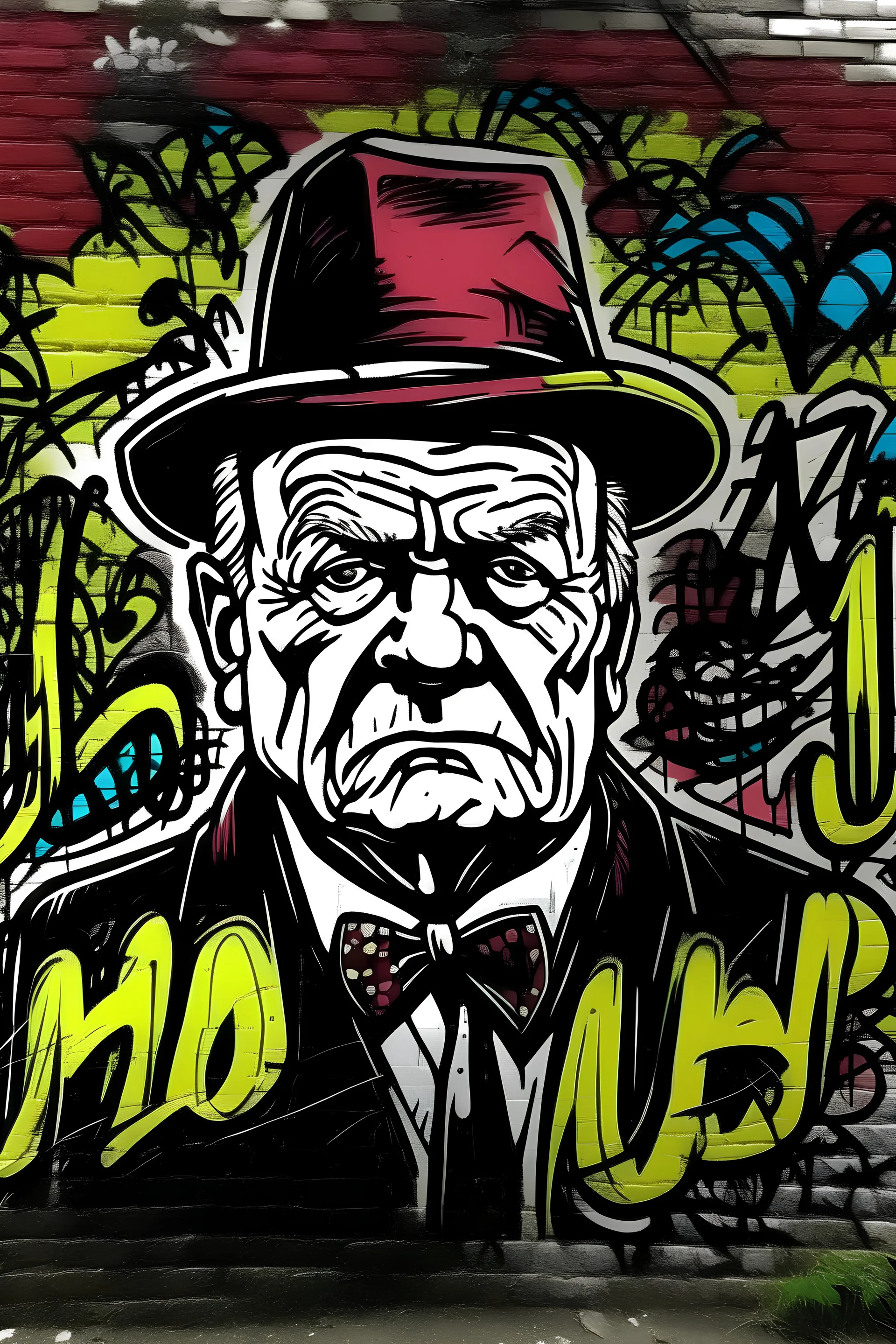 Arte de grafite escrito Tio Rod