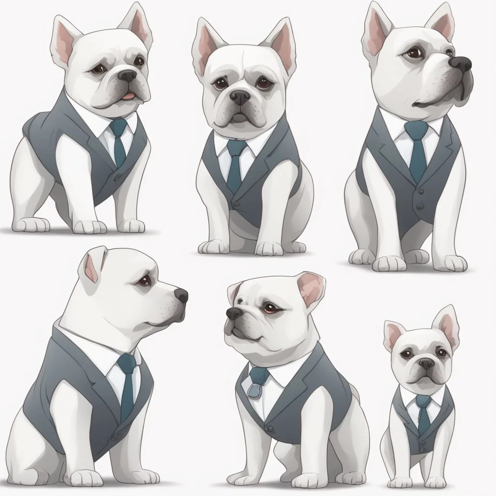 make one realistic business dog that is made of shapes and has a suit on looks a little like crystals with arms mindst 2048 x 1152 pixels og højst 6 MB