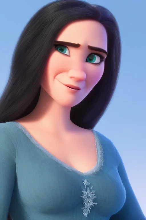 Young Jennifer Connelly pixar portrait