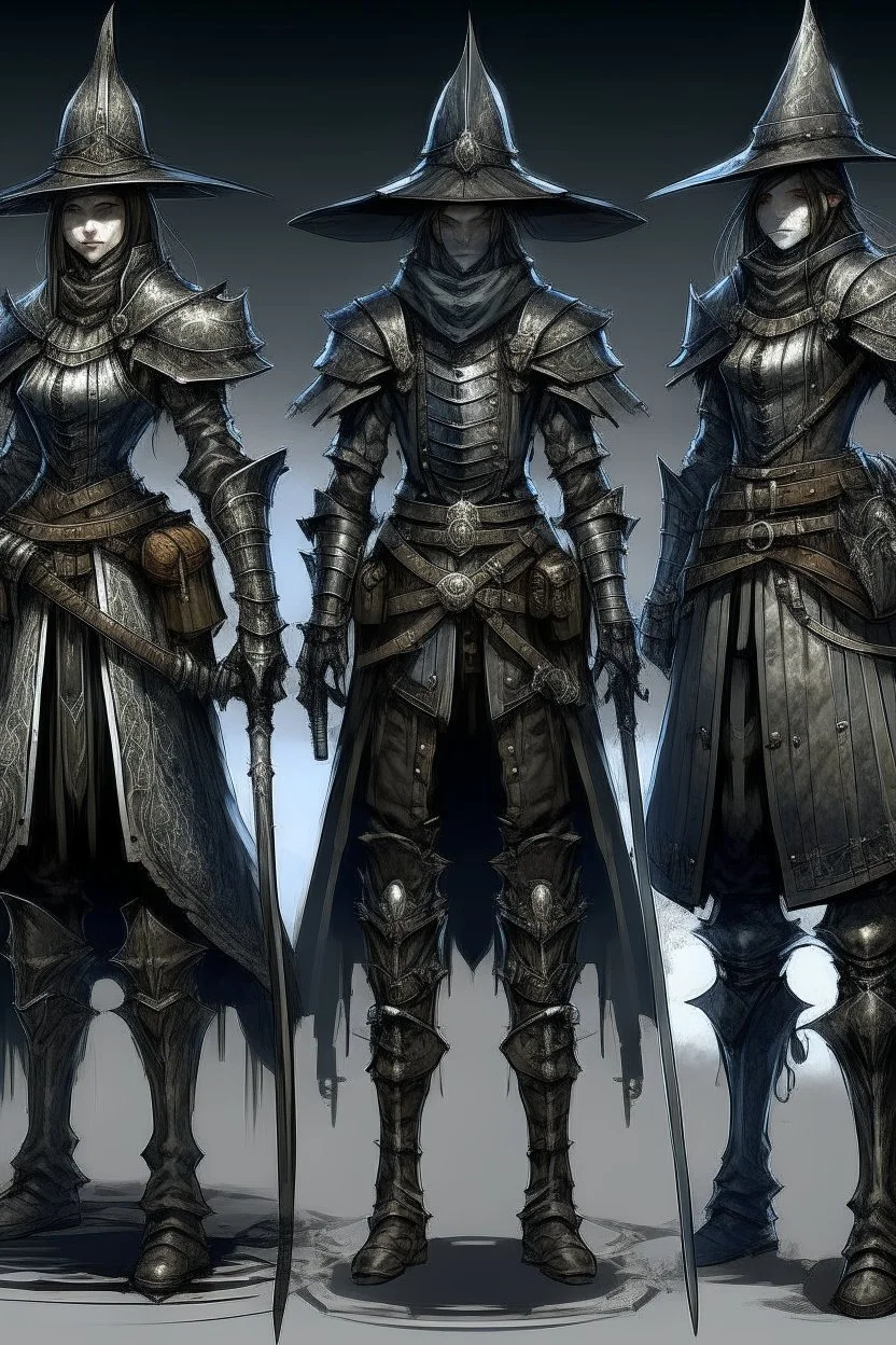 army of distopian victorian soldiers armors fantasy bloodborne