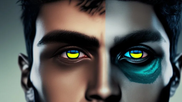 with a dark theme that evokes the words "But now he has eyes of a different color"
