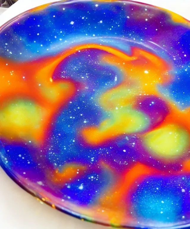 Cosmic jello on a dinner plate