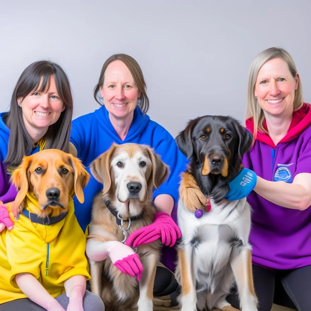 dogdaycare 4person group photo staff not showing hands