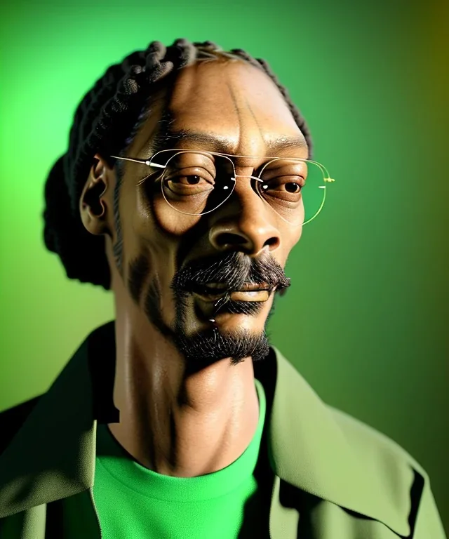 Snoop Dogg, weed burning with dollars, jungle background, hyper realistic