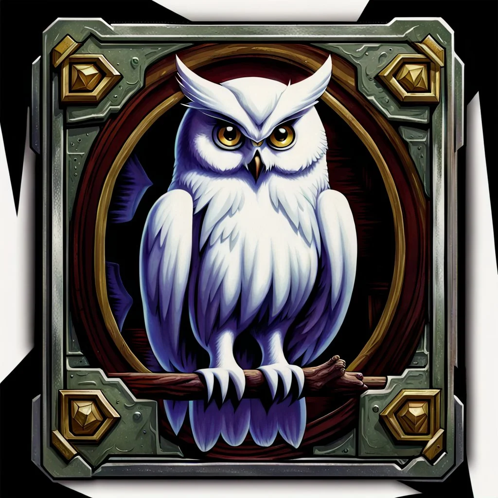 white owl 90's tcg art