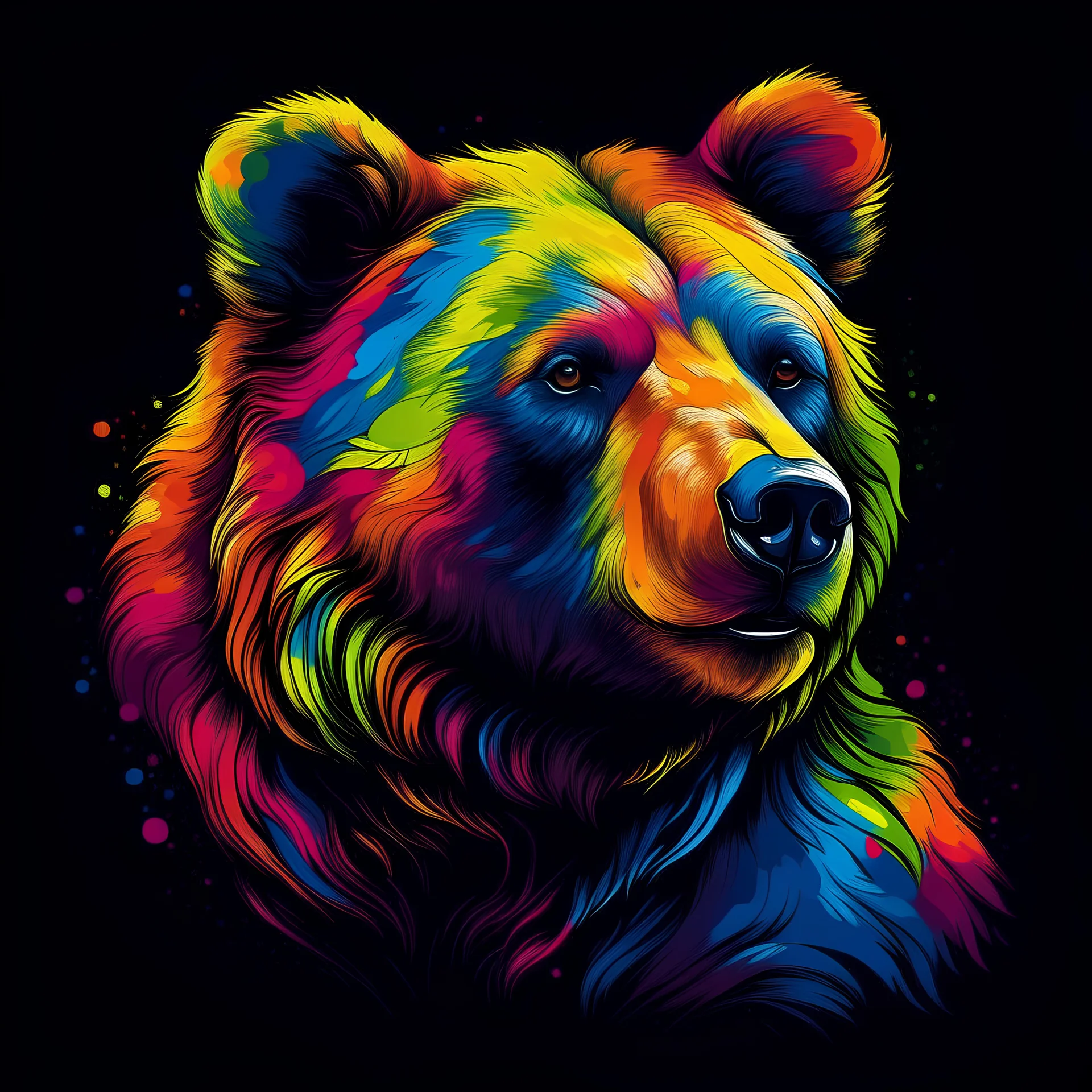 Colorful bear