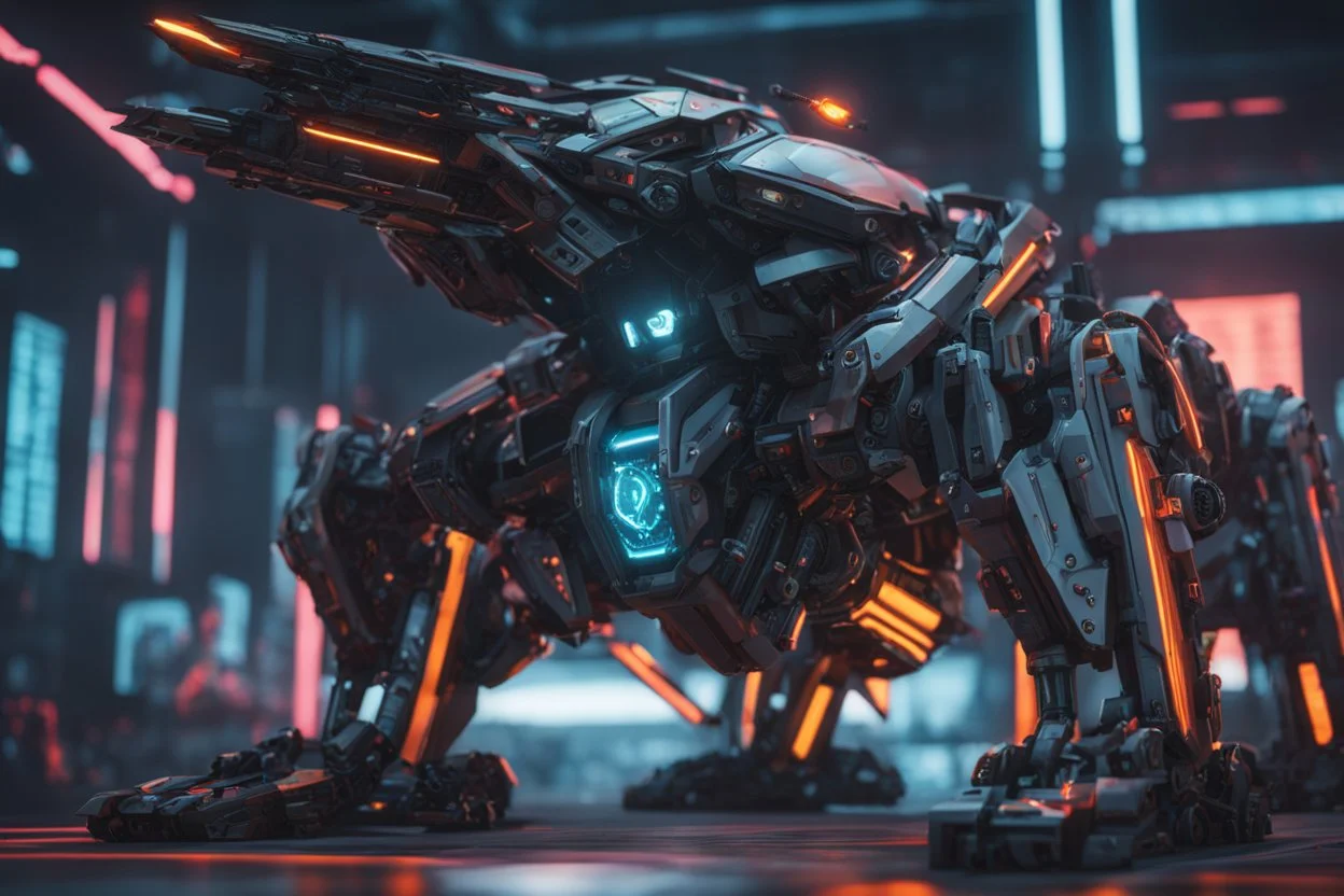 Cyber Machine in 4k realistic cg artstyle, ninja them, neon details, full body, apocalypse, intricate details, highly detailed, high details, detailed portrait, masterpiece,ultra detailed,best quality