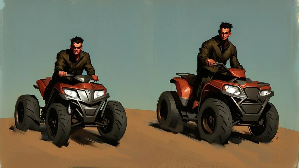 man on quad by phil hale