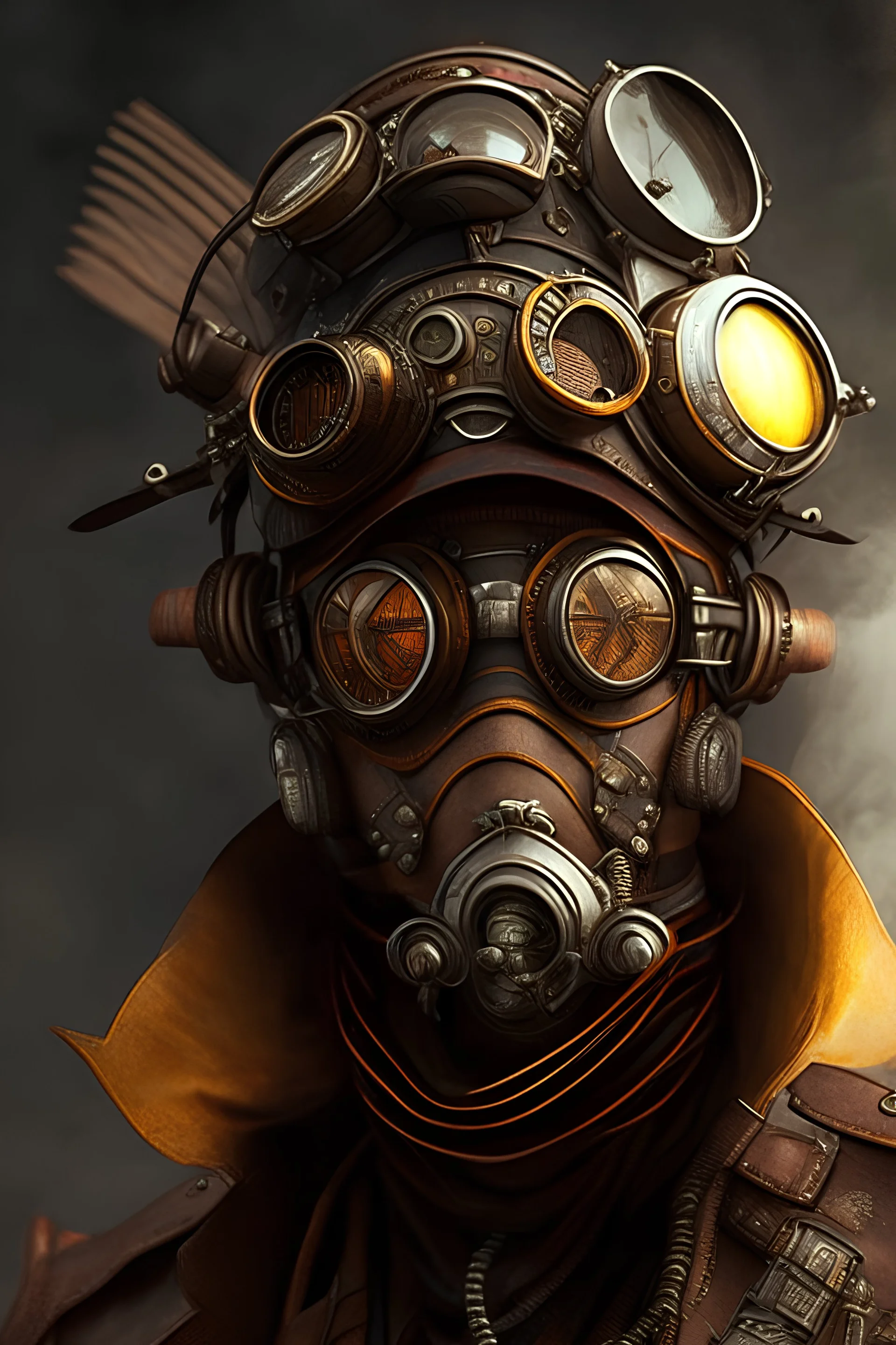 steampunk ufo rebel pilot