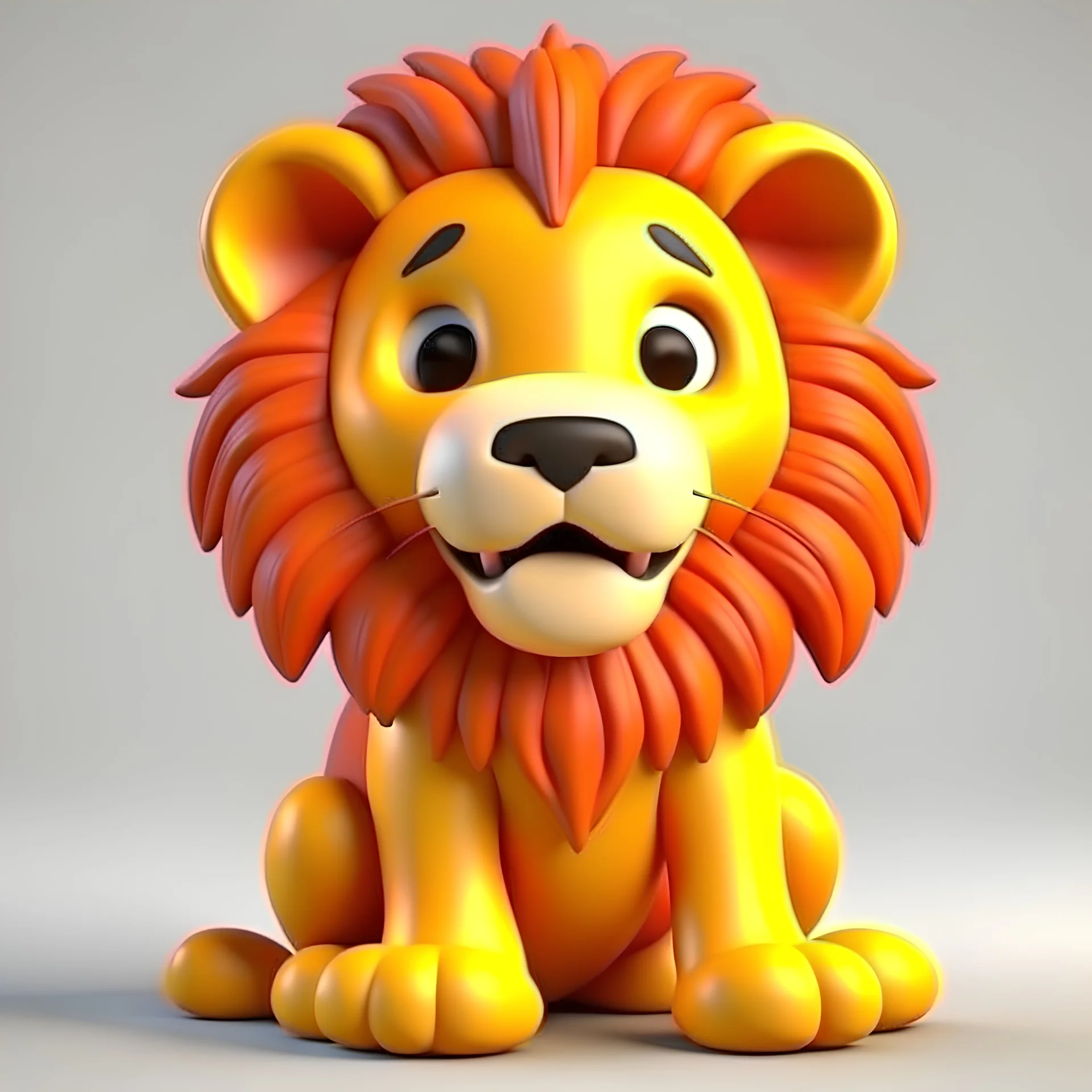 cute lion 3D