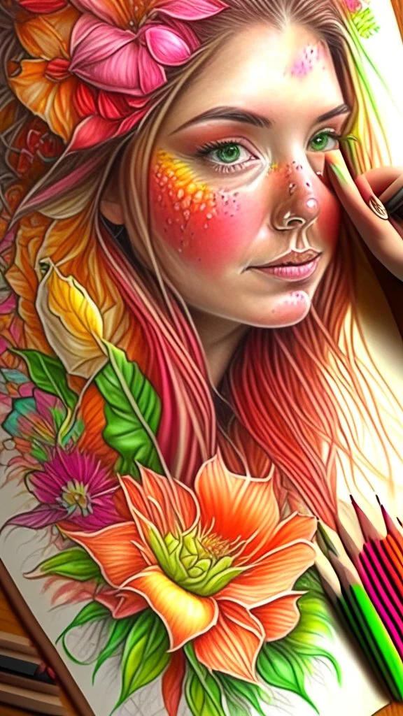 love, art, drawing, very realistic, detailed, vibrant colors.