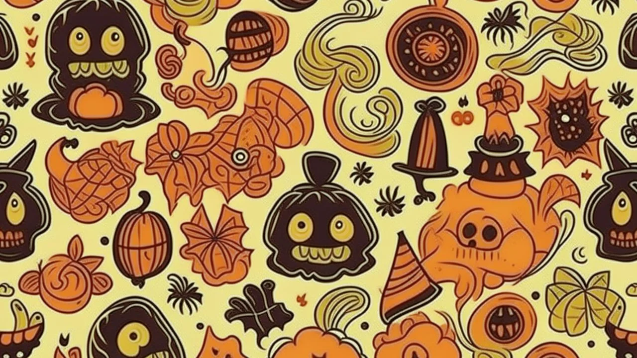 Halloween seamless pattern