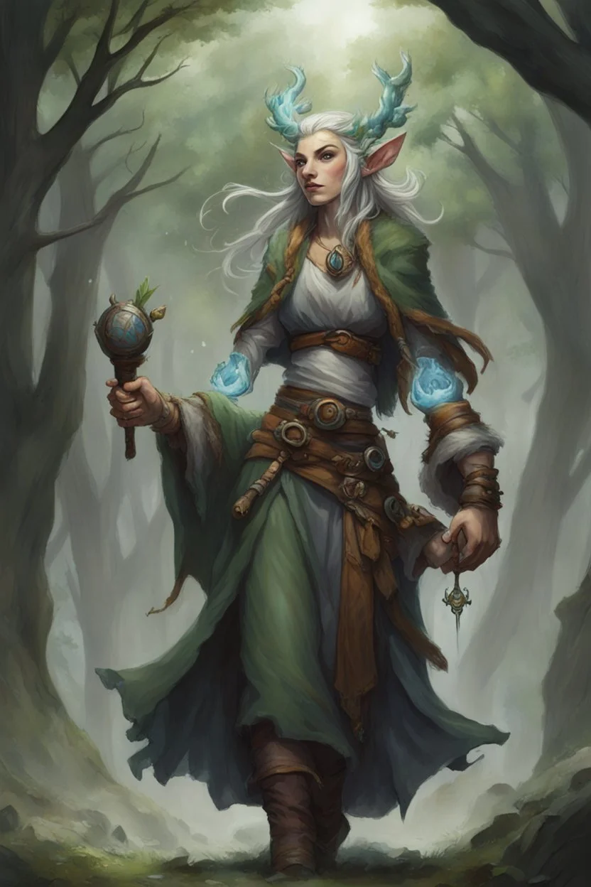 Female Firbolg Druid with Earth Powers