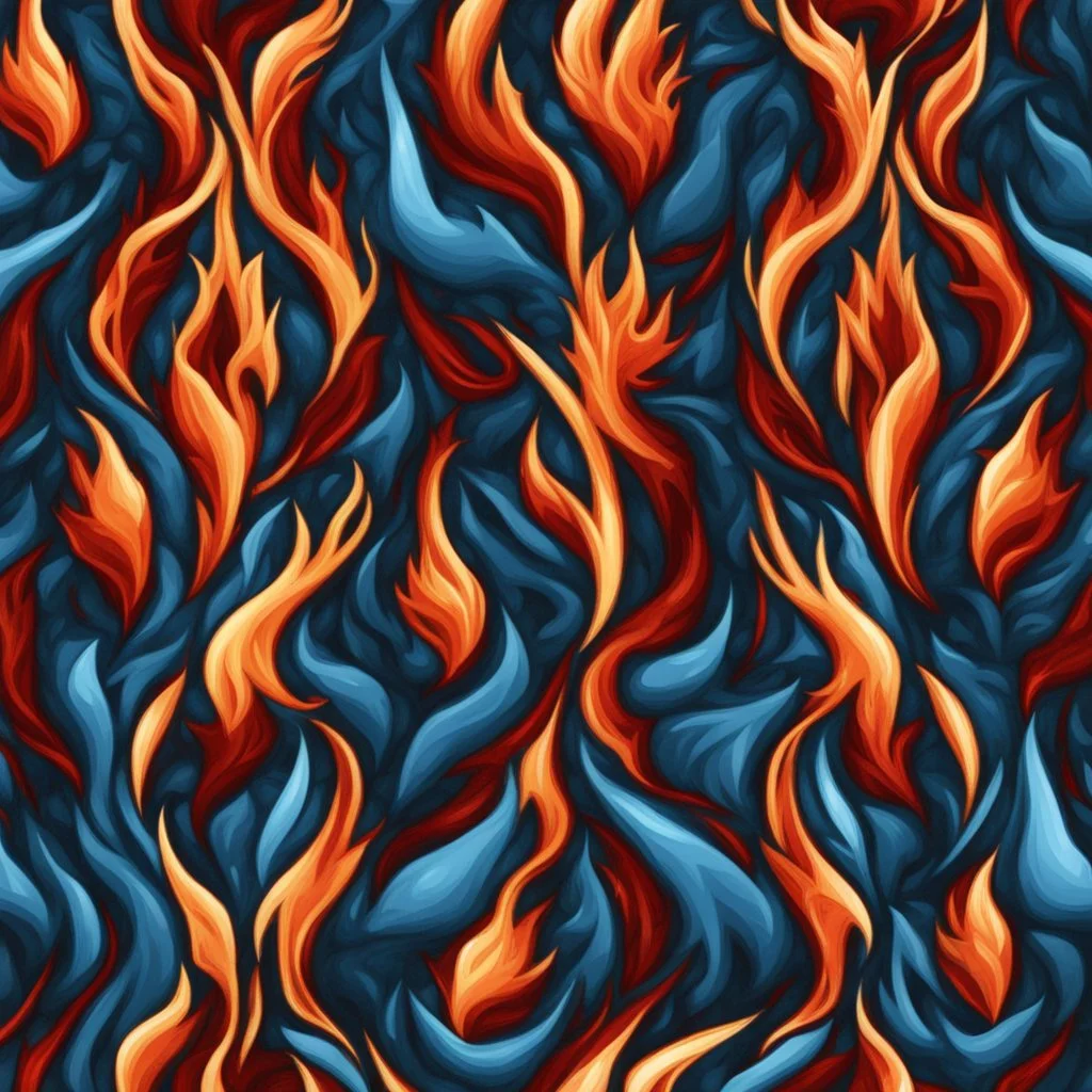 fire and ice, 2d texture