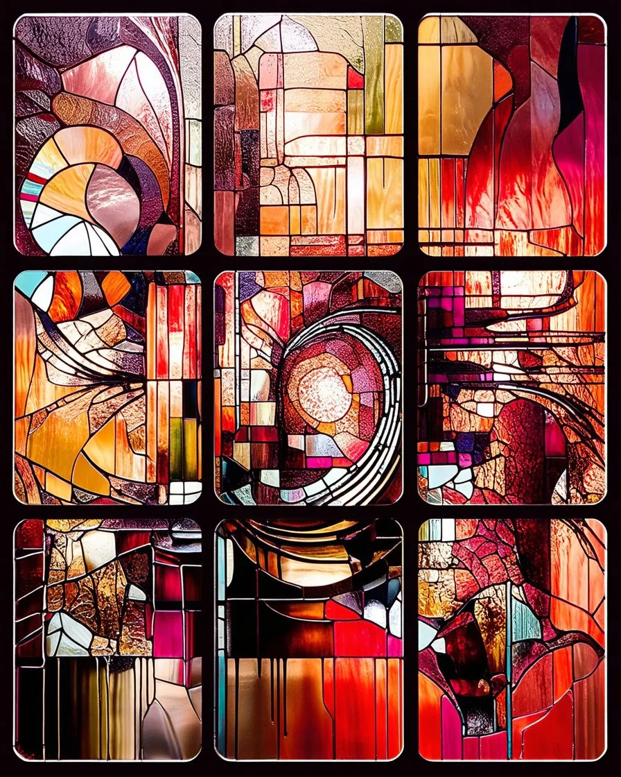 STAINED GLASS, Contemporary art.