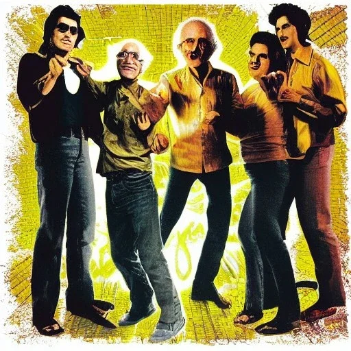 Saturday Night Fever Dream thrash metal album cover featuring Larry David