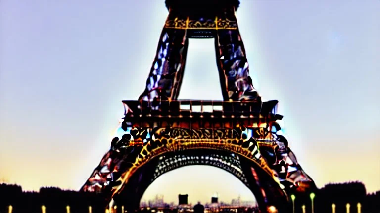 A Tesla semi-truck is racing at top speed, by the Eiffel Tower, in Paris. CINEMATIC. WIDE ANGLE LENS.