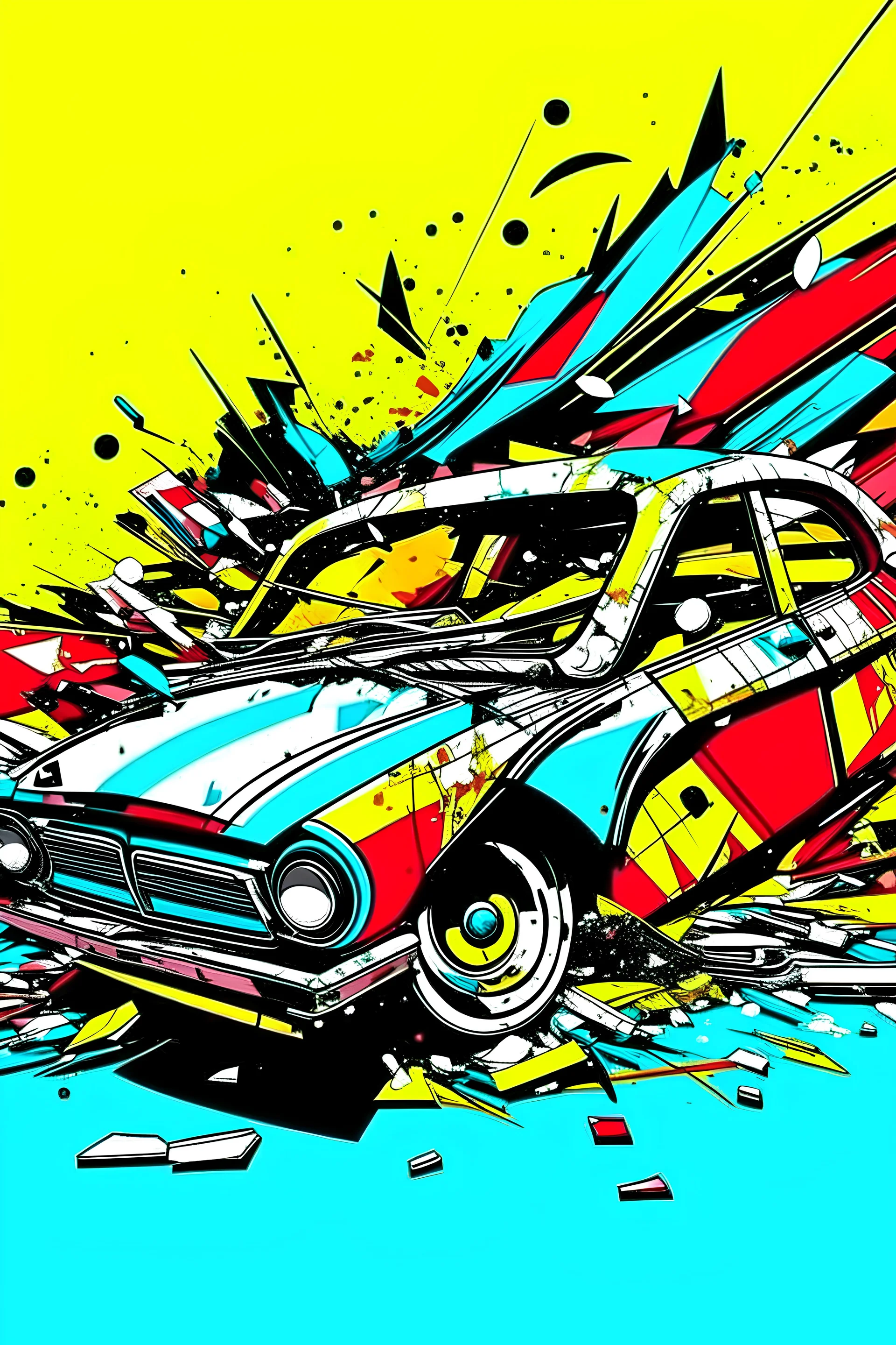 Art pop car accident