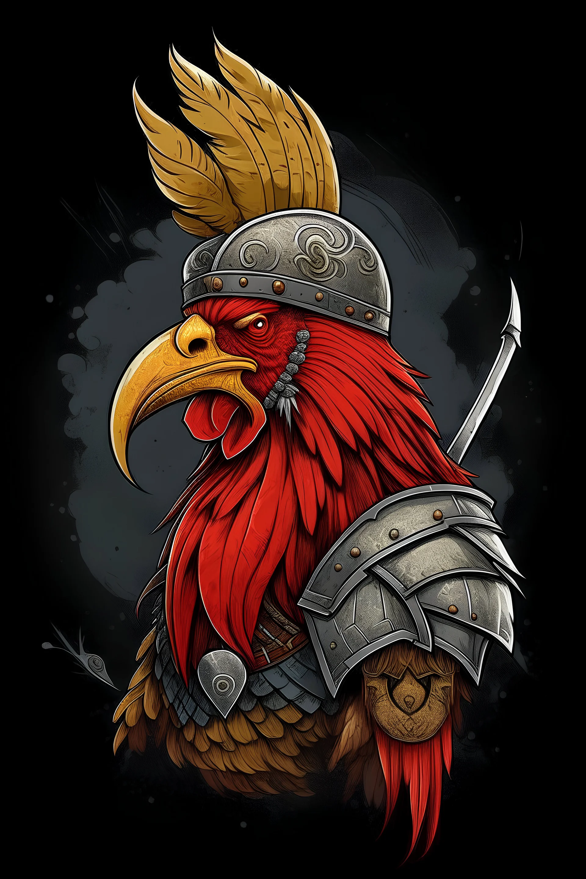 Rooster viking