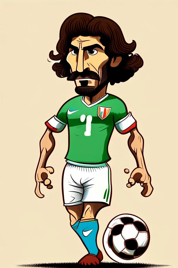 Destiny Udoji Italian football player cartoon 2d