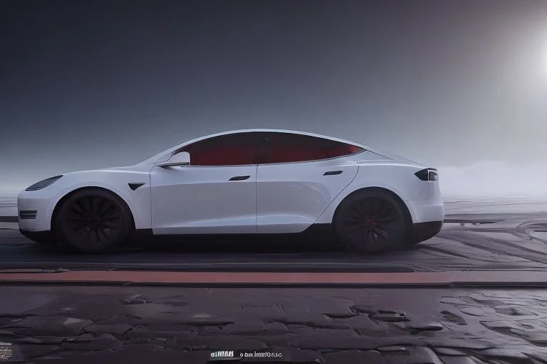 A Tesla 'Model S' is parked, in the 'Cloud City' of Bespin. CINEMATIC. WIDE ANGLE LENS. PHOTO REAL.