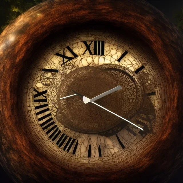 a gorgeous, stunning clock made of biosphere, 8k resolution, high-quality, fine-detail, photorealistic, intricate, digital art, detailed matte, volumetric lighting, illustration, 3D octane render, brian froud, howard lyon, George Grie, Ben Goossens