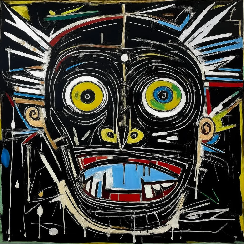 eye by Jean-Michel Basquiat