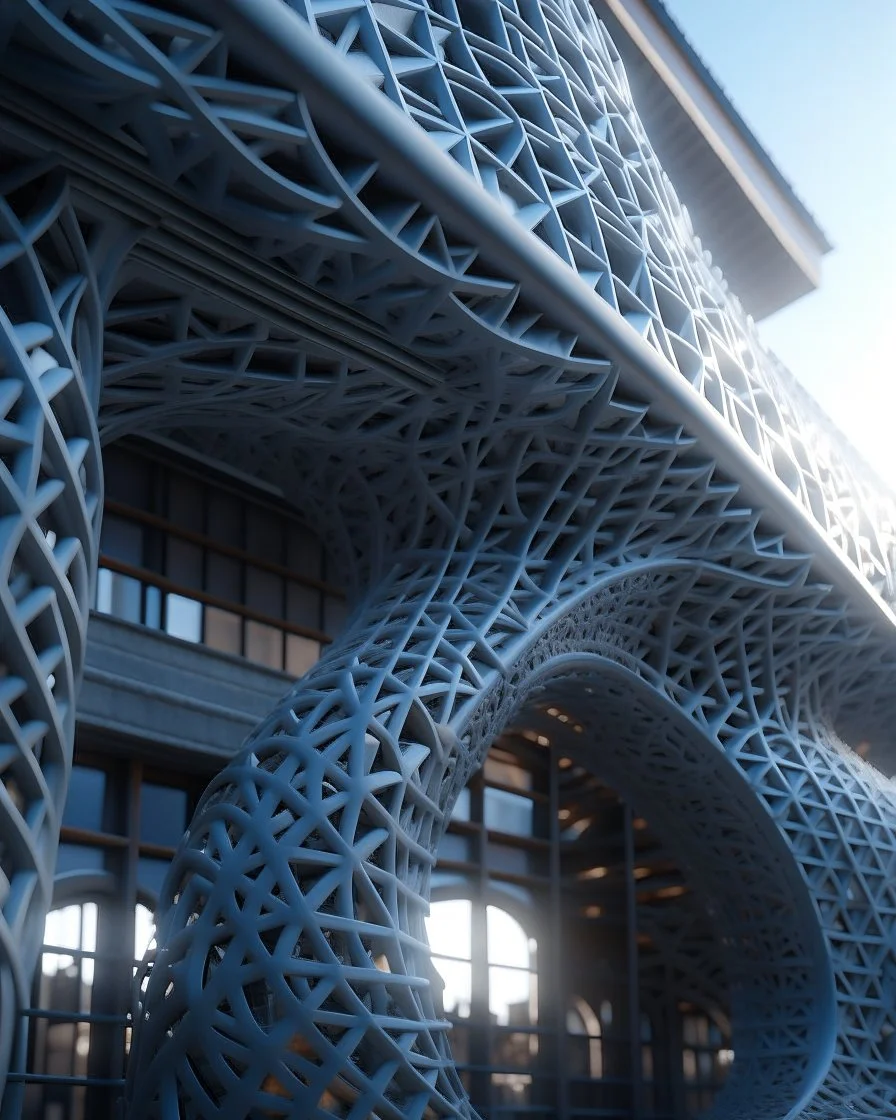 Incredibly detailed 8K parametric architecture