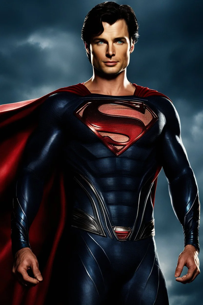 tom welling in a superman suit from the movie man of steel