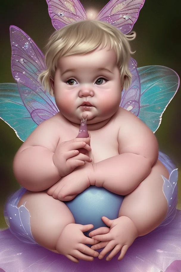 Cute and fat fairy baby