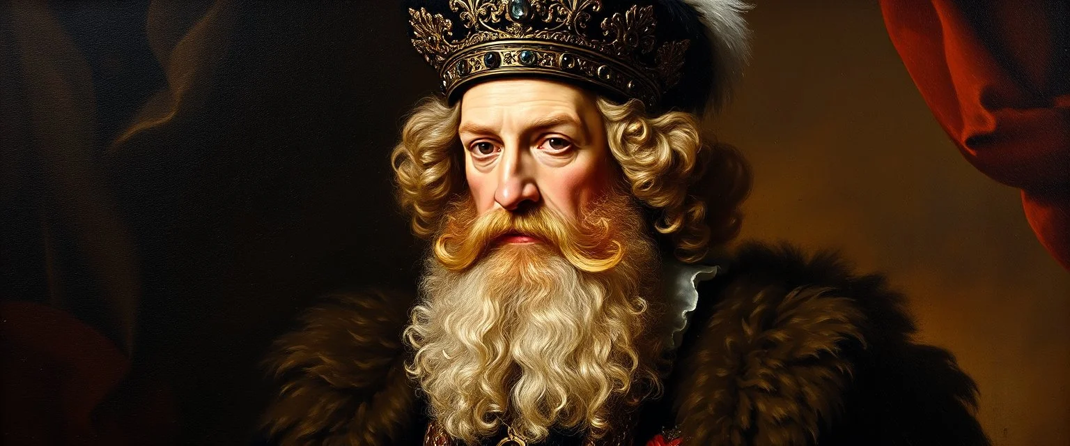 master oil painting by Rembrandt, king charles