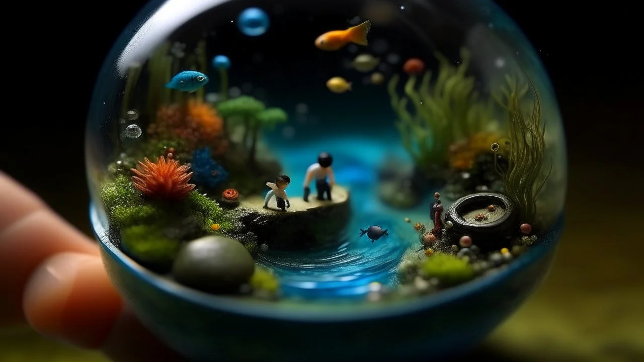 I felt as though I were peering into a miniature, watery universe, each inhabitant a tiny, self-contained planet.