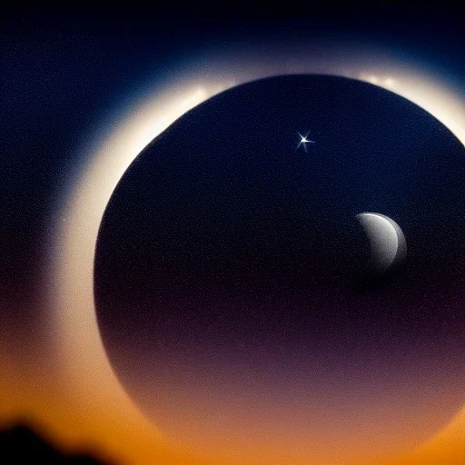 Two large crescent moon with shiny stars, dark, hazy, macro photography, tilt shift blur, high definition, 8k, beautiful, night sky, wind, stars, detailed warped, water droplets