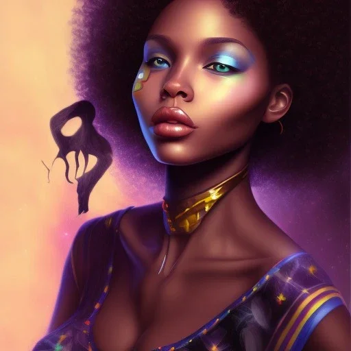  a pretty black women in harry potter dreamlikeart style created by Anon739309