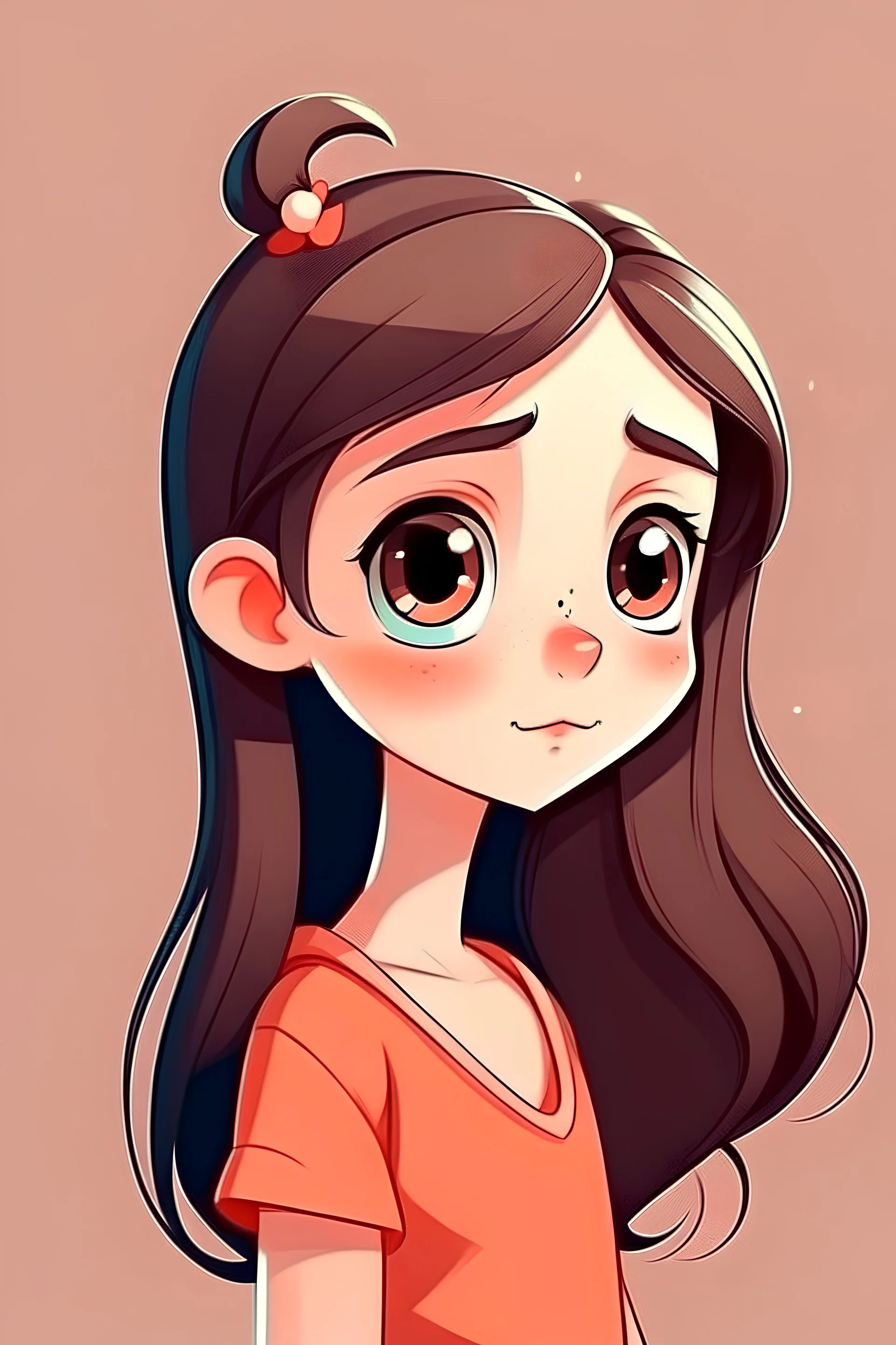 cartoon, girl