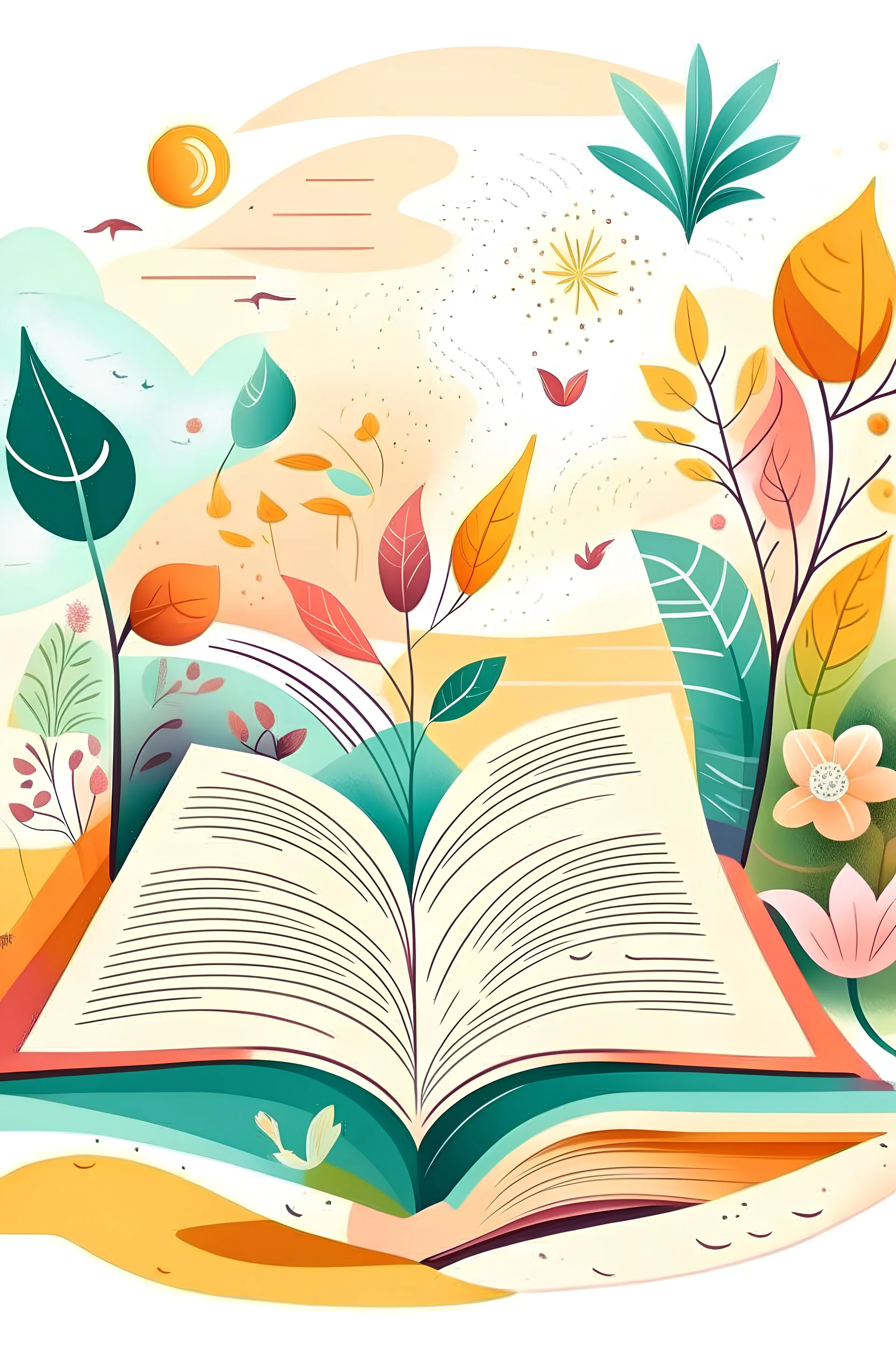 make an artwork for contents page of an relaxing book