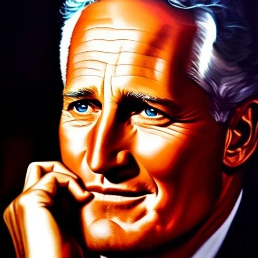 Ultra detailed fullbody Portrait in oil on canvas of Paul Newman ,extremely detailed digital painting, extremely detailed face, crystal clear eyes, mystical colors ,perfectly centered image, perfect composition, rim light, beautiful lighting,masterpiece ,16k, stunning scene, raytracing, anatomically correct, in the style of Simon Bisley and uncannyknack and caravaggio and Seung Eun Kim and Steve Jung Jeehyung Lee.