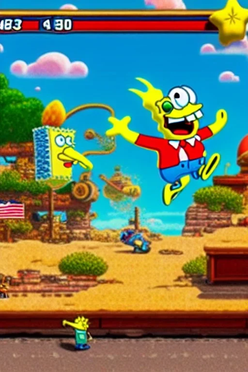 R crumb, spongebob, Patrick star, world war 2, unreal engine, guns, fighting, death, pain, skulls