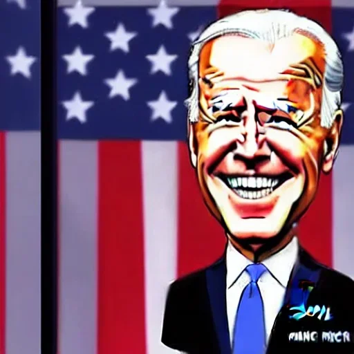 Joe Biden caricature