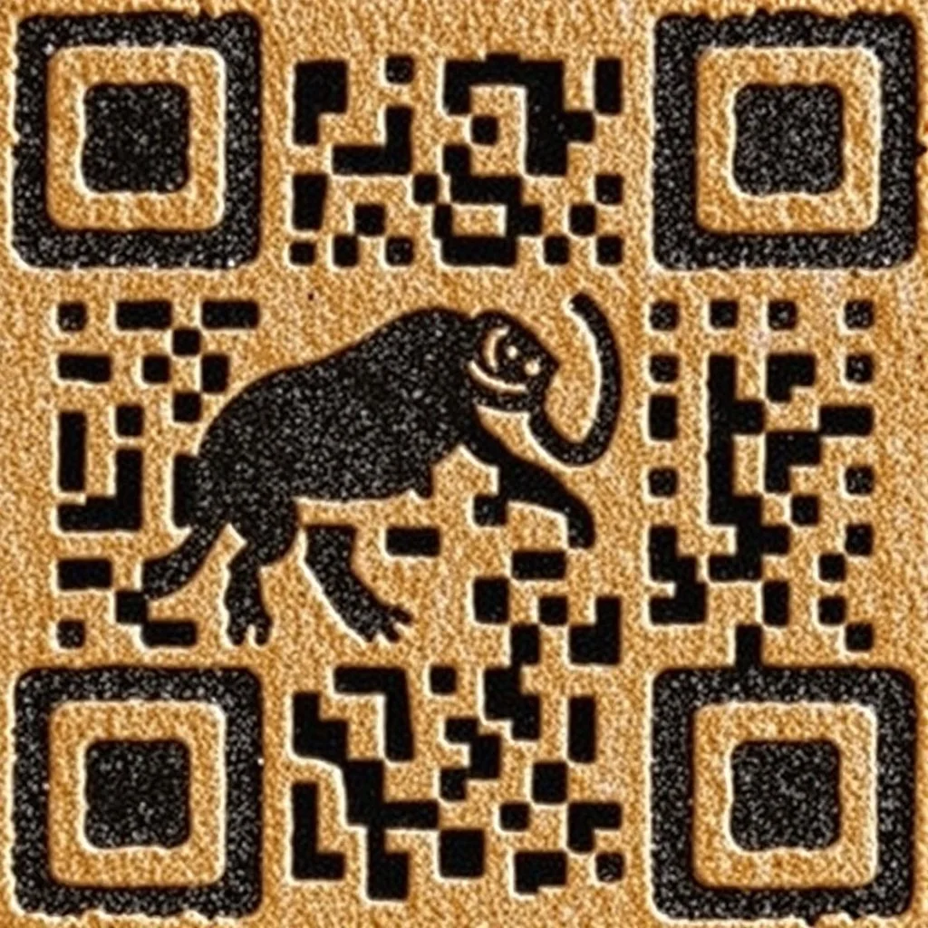 How were QR codes manufactured in the Paleolithic Era?