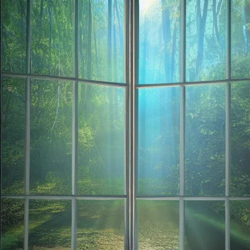 A magical window of light between two worlds and two dimensions