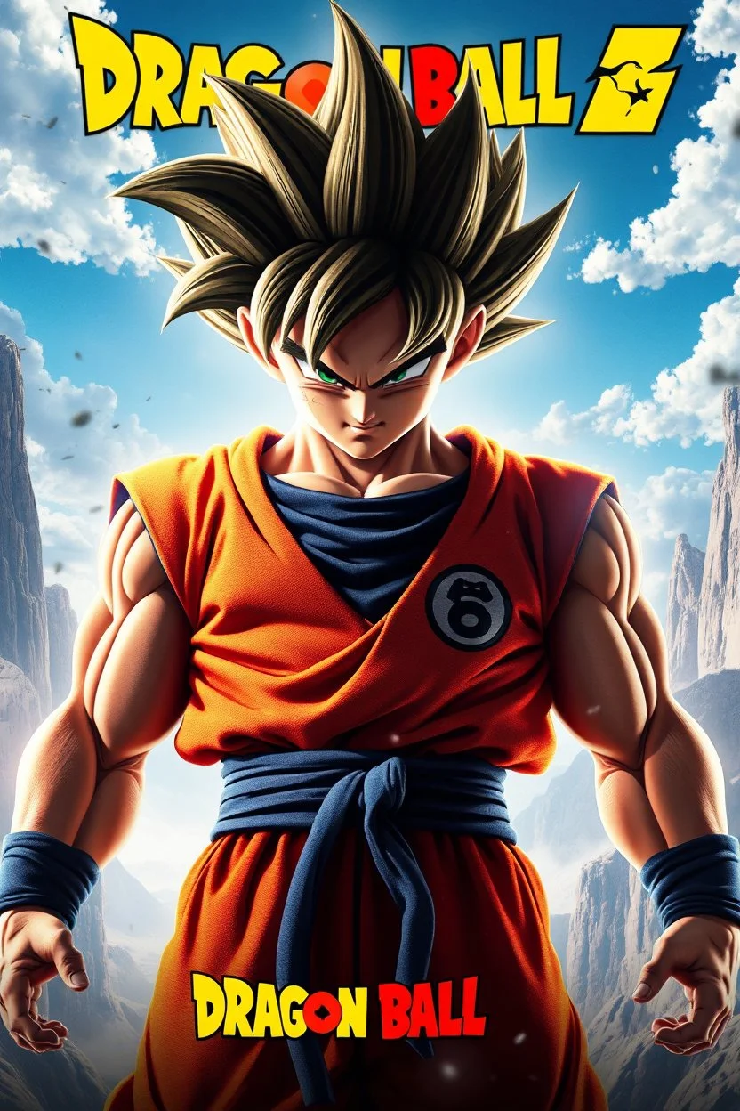 dragon ball movie poster photorealistic