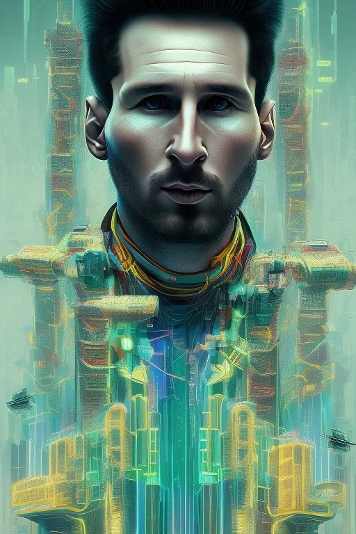 lionel Messi style cyberpunk