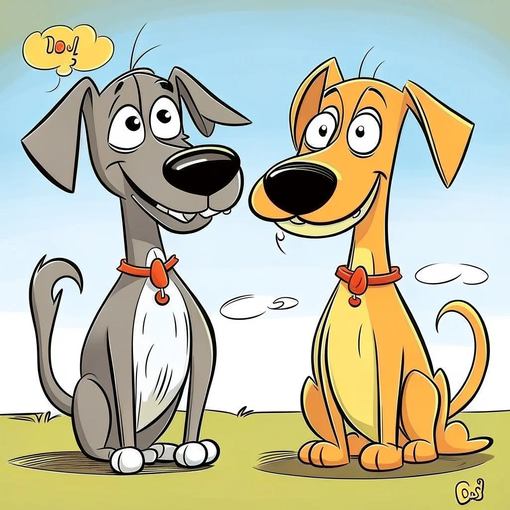 2 Dogs cartoon